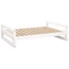 Comfortable White Dog Bed - Solid Pine Wood | Hipo Market