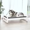 Comfortable White Dog Bed - Solid Pine Wood | Hipo Market