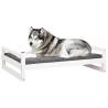 Comfortable White Dog Bed - Solid Pine Wood | Hipo Market