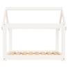 Dog Bed White 81x60x70 cm - Solid Pine Wood for Comfort