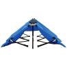 Two Person Folding Sun Lounger - Blue Steel Comfort