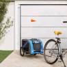 Pet Bike Trailer - Blue & Grey Oxford Fabric | HipoMarket