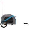 Pet Bike Trailer - Blue & Grey Oxford Fabric | HipoMarket