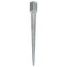 Ground Spikes 12 pcs Silver - Galvanised Steel for Outdoor Use