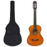 8 Piece Classical Guitar Children Beginner Set 1/2 34" Colour dark brown Size 1/2 34" 