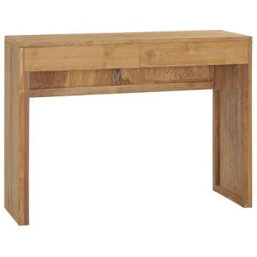 Console Table 100x35 cm Solid Teak Wood - Rustic Charm