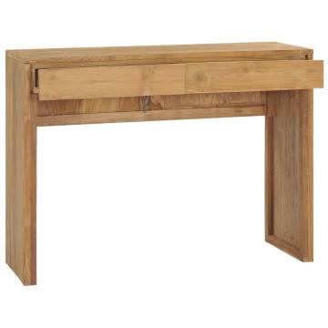 Console Table 100x35 cm Solid Teak Wood - Rustic Charm