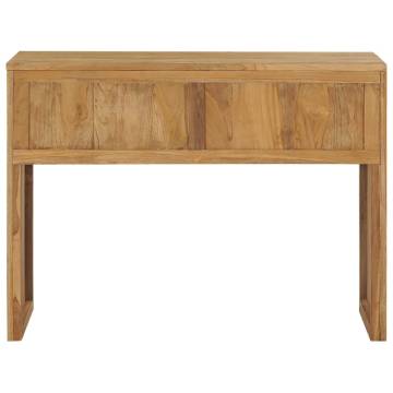 Console Table 100x35 cm Solid Teak Wood - Rustic Charm