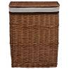 Brown Willow Laundry Basket - Classic & Sturdy Design