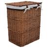 Brown Willow Laundry Basket - Classic & Sturdy Design