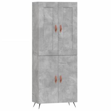 Highboard Concrete Grey - Stylish Storage Solution | HipoMarket