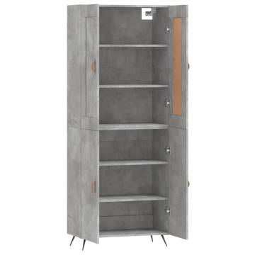 Highboard Concrete Grey - Stylish Storage Solution | HipoMarket