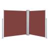 Retractable Side Awning Brown 140x600 cm | Hipomarket