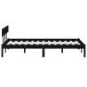 Stylish Black Solid Wood Bed Frame 120x190 cm - HipoMarket