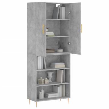 Stylish Highboard Concrete Grey - Elegant Storage Solution