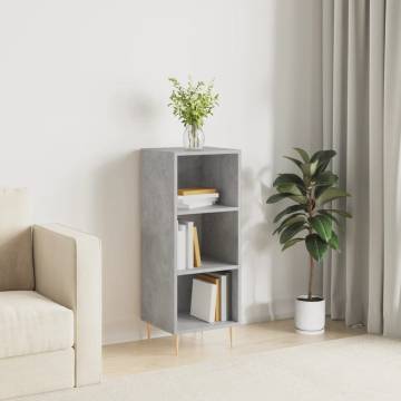 Elegant Concrete Grey Sideboard - 34.5x32.5x90 cm