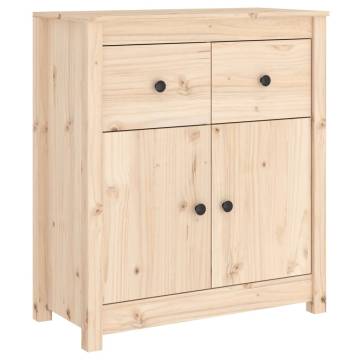 Solid Wood Pine Sideboard - 70x35x80 cm | Hipo Market