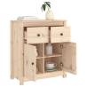 Solid Wood Pine Sideboard - 70x35x80 cm | Hipo Market