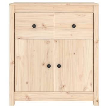 Solid Wood Pine Sideboard - 70x35x80 cm | Hipo Market