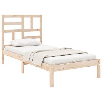 Bed Frame Solid Wood 90x200 cm - Stylish & Sturdy