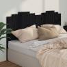 Bed Headboard Black 206x4x110 cm Solid Wood Pine Colour black Size 206 x 110 cm Quantity in Package 1 