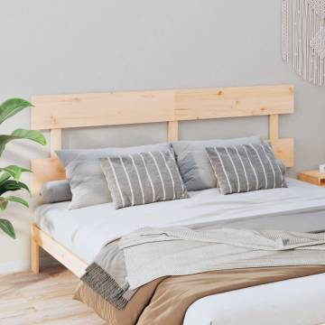 Stylish Solid Wood Pine Bed Headboard | 204x3x81 cm