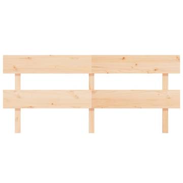 Stylish Solid Wood Pine Bed Headboard | 204x3x81 cm