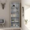 5-Tier Book Cabinet Grey Sonoma 60x24x175 cm Engineered Wood Colour grey sonoma Quantity in Package 1 Height 175 cm Width 60 cm 