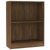 Compact Brown Oak Bookshelf - 60x24x76 cm | Hipomarket UK