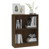 Compact Brown Oak Bookshelf - 60x24x76 cm | Hipomarket UK