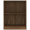 Compact Brown Oak Bookshelf - 60x24x76 cm | Hipomarket UK