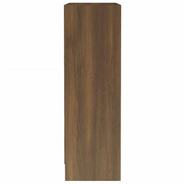 Compact Brown Oak Bookshelf - 60x24x76 cm | Hipomarket UK