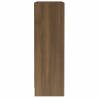 Compact Brown Oak Bookshelf - 60x24x76 cm | Hipomarket UK