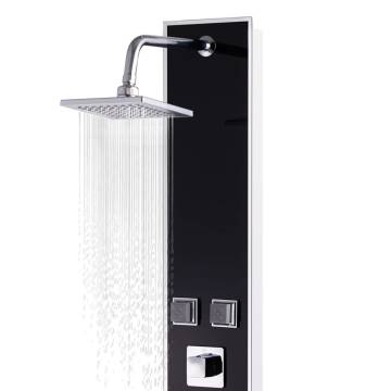 Stylish Black Shower Panel Unit | 18x42.1x120 cm