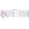 Wire Mesh Fence Anthracite 1.1x25m | Durable Galvanised Steel