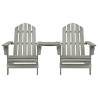 Garden Adirondack Chair - Solid Fir Wood Grey | Hipo Market