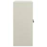 Light Grey Office Cabinet 90x40x90 cm - Durable Steel Design