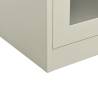 Light Grey Office Cabinet 90x40x90 cm - Durable Steel Design