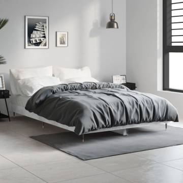 Bed Frame Concrete Grey 120x190 cm - Small Double for Comfort