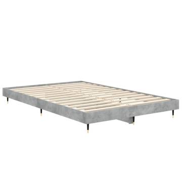 Bed Frame Concrete Grey 120x190 cm - Small Double for Comfort