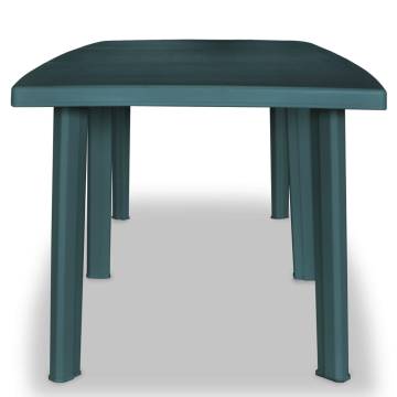 Garden Table Green - 210x96x72 cm Plastic Outdoor Table