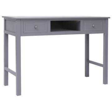 Writing Desk Grey 110x45x76 cm - Vintage Wooden Charm