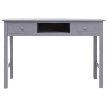 Writing Desk Grey 110x45x76 cm - Vintage Wooden Charm