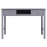 Writing Desk Grey 110x45x76 cm - Vintage Wooden Charm