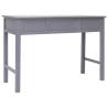 Writing Desk Grey 110x45x76 cm - Vintage Wooden Charm