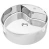 Ceramic Wash Basin with Overflow - 46.5x15.5 cm Silver