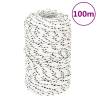 Braided Boat Rope White 2mm x 100m - Durable & Versatile