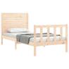 Single Solid Wood Bed Frame with Headboard - Quality & Style