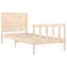 Single Solid Wood Bed Frame with Headboard - Quality & Style