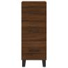 Elegant Highboard Brown Oak - 34.5x34x180 cm | Hipo Market